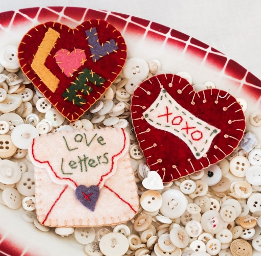 Love Letters - Wool Applique Pattern