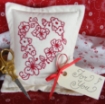 Picture of Floral Heart Pin Cushion - Hand Embroidery Complete Kit