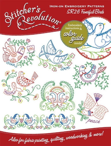 Picture of Iron-On Embroidery - Fanciful Birds
