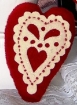 Picture of Lacey Heart Trio - Wool Applique Complete Kit