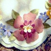 Bouquet Table Runner - Wool Applique Pattern - Download