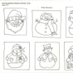 Picture of Snowmen Redwork Ornaments - BBD No-Trace