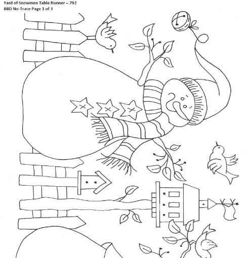 Yard of Snowmen - BBD No-Trace