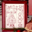 Picture of Ho Ho Ho Santa Redwork - Machine Embroidery Pattern - Shipped