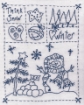 Picture of Winter Snowman BlueWork - Hand Embroidery Pattern - Shipped