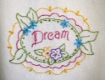 Picture of Love, Dream, Friendship Tea Towels - Hand Embroidery Pattern - Download