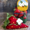 BIG FAT Strawberry Pin Cushion Set - Wool Applique Pattern