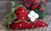 BIG FAT Strawberry Pin Cushion Set - Wool Applique Pattern