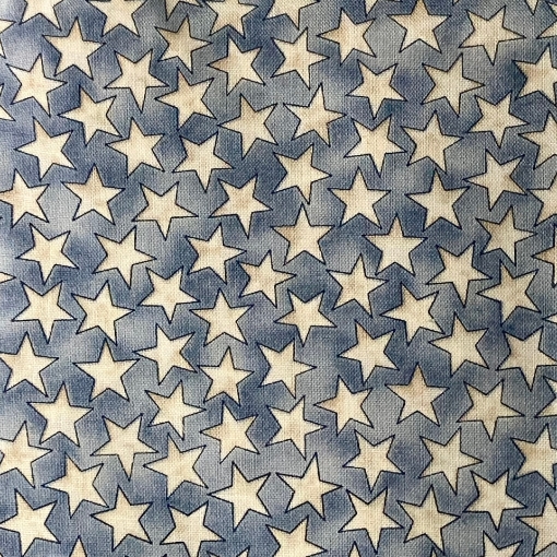 Picture of White Stars on Blue