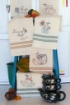 Picture of Harvest Tea Towels - Hand Embroidery Pattern - Download