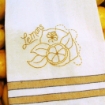 Fruit & Veggie Lemons Tea Towel - Hand Embroidery Pattern - Download