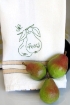 Picture of Fruit & Veggie Pears Tea Towel - Hand Embroidery Pattern - Download