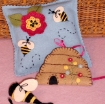 Picture of Sewing Bee Pin Cushion - Wool Applique Pattern - Download