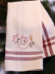 Picture of Holiday Dove Tea Towel - Hand Embroidery Pattern - Download