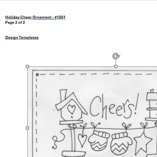 Picture of Holiday Cheer Ornament - BBD No-Trace