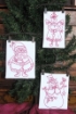 Picture of Three Winter Friends Ornaments - Hand Embroidery Pattern - Shipped