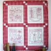Picture of Seasonal Patchwork Samplers Quilt - Hand Embroidery Pattern - Download