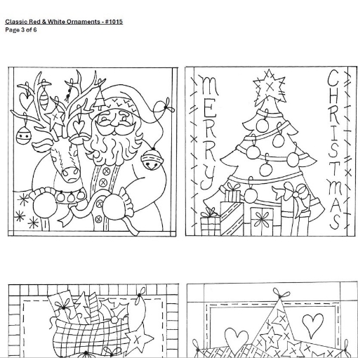 Picture of Classic Red & White Ornaments - BBD No-Trace