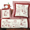 RedWork Snow People - Hand Embroidery Pattern