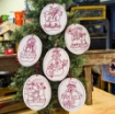 Picture of Snow Buddies Ornaments - Hand Embroidery Pattern - Download