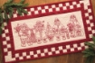 Picture of Santa Quartet Table Runner - BBD No-Trace