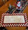 Picture of Santa Quartet Table Runner - Hand Embroidery Pattern - Download