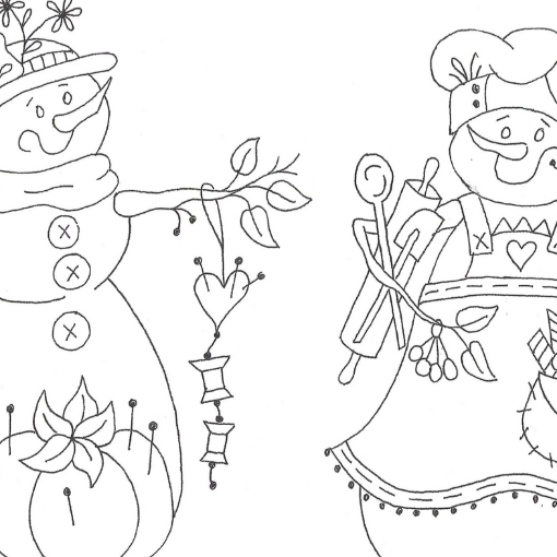 Picture of Snow Ladies Tea Towels - BBD No-Trace