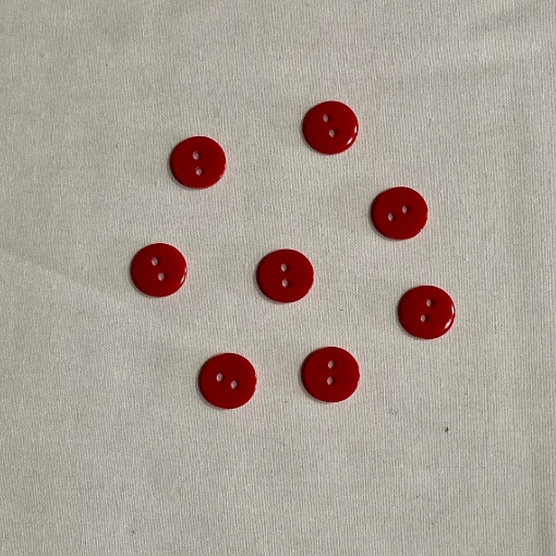 Picture of Red 2 Hole Buttons (Pack of 8)