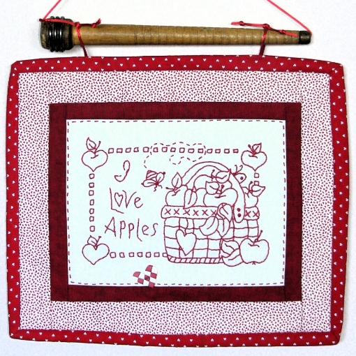 Picture of I Love Apples - Hand Embroidery Pattern - Download