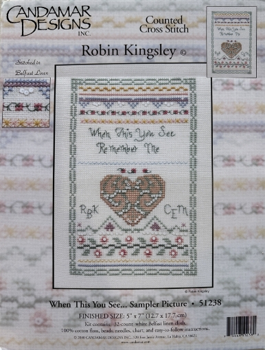 Remember Me Sampler - Counted Cross Stitch - Kit