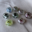Colorful Flower Glass Beads