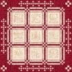 Home and Heart Redwork Quilt