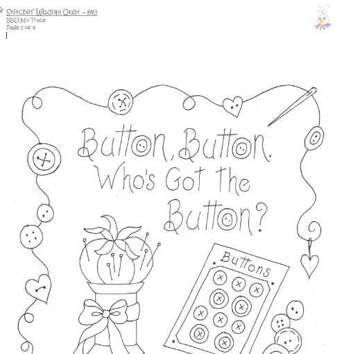 Stitchin' Wisdom Quilt - BBD No-Trace