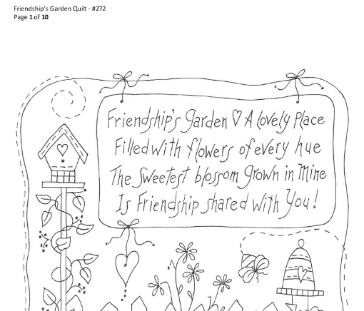 Friendships Garden Quilt - BBD No-Trace