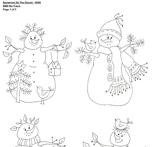 Snowmen by the Dozen - BBD No-Trace