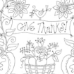 Give Thanks Hand Embroidery Pattern