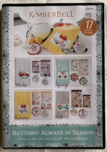 Picture of Buttons: Always in Season - Machine Embroidery Projects