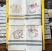 Fruit & Veggie Tea Towel Collection - Hand Embroidery Pattern