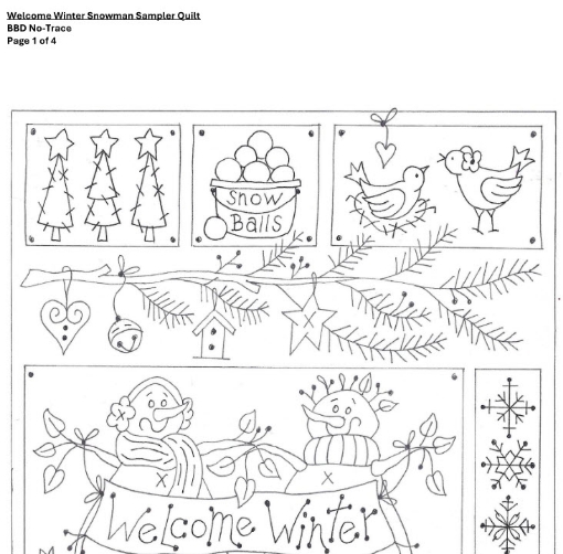 Welcome Winter Quilt - BBD No-Trace